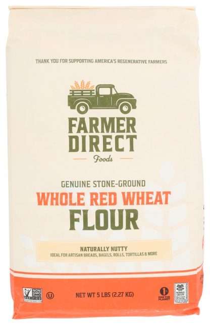 FARMER DIRECT FOODS: Flour Whole Red Wheat, 5 lb