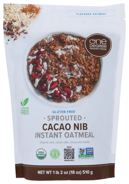 ONE DEGREE: Org Oats Sprtd Cacao Nib, 18 oz