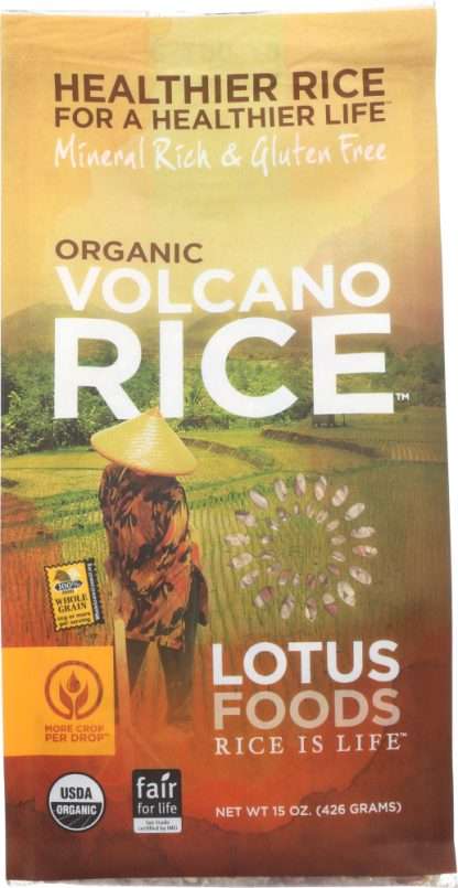 LOTUS FOODS: Rice Volcano Brown and Red Heirloom Rices, 15 oz