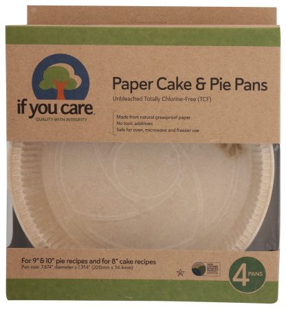IF YOU CARE: Baking Pan Cake Pie Paper, 4 PC