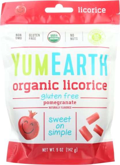 YUMEARTH: Organic Pomegranate Licorice, 5 oz