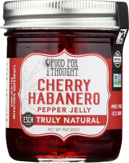 FOOD FOR THOUGHT: Truly Natural Cherry Habanero Pepper Jelly, 9 oz