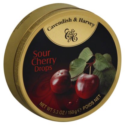 CAVENDISH & HARVEY: Candy Tin Cherry, 5.3 oz
