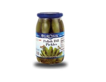 A GROSIK: Polish Dill Pickles, 30 oz