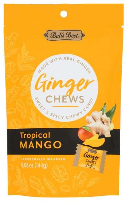 BALIS BEST: Tropical Mango Ginger Chews, 5.08 oz