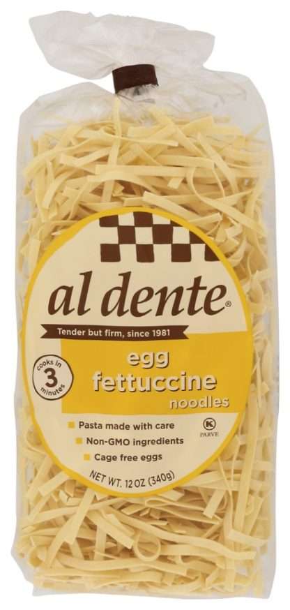 AL DENTE: Egg Fettucine Noodles, 12 oz